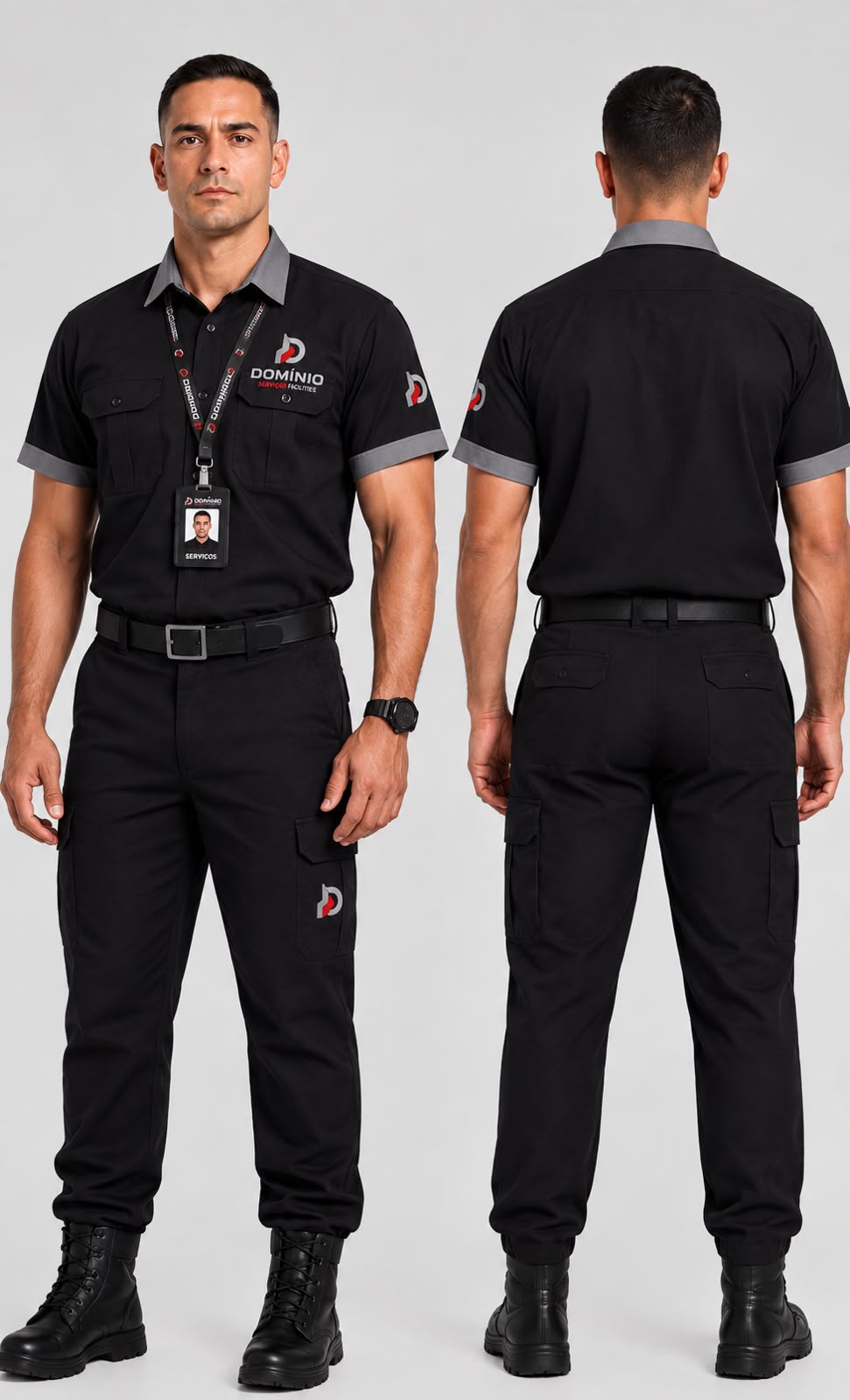 Uniforme operacional da Domínio Serviços Facilities